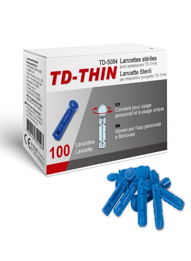 TD-Thin Twist Top Lancets, 30 Gauge, for Glucose & Keto Test, Box of 100 - Image 4